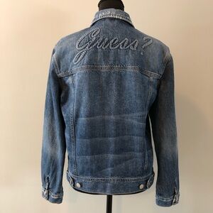 Women’s Guess Los Angeles Blue Denim Jean Jacket size XS
